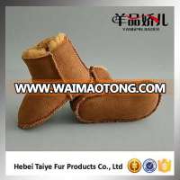 Wholesale soft fur kid boots sheepskin winter children shoes